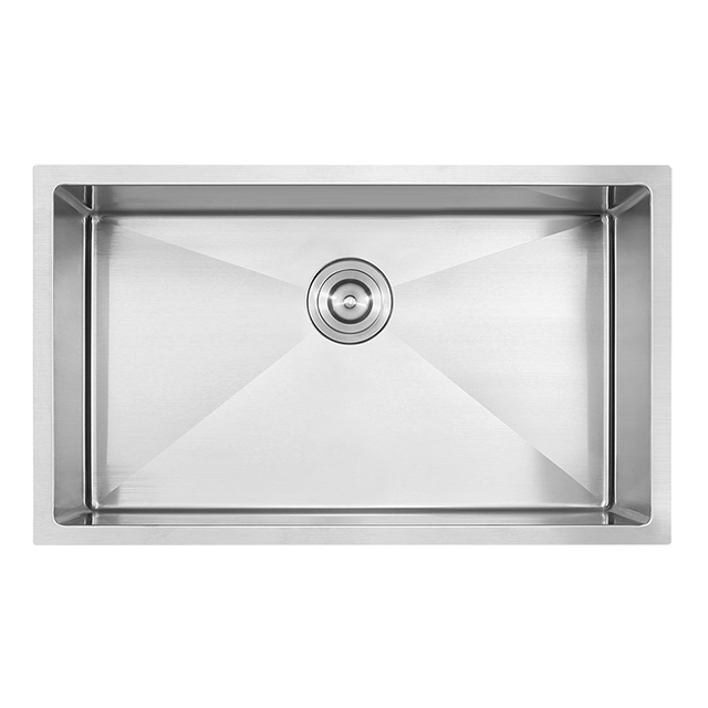 30 Inch Single Bowl Undermount Handmade SUS304 Stainless Steel Kitchen Sinks