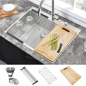 Tiktok Hot Sale 304 Stainless Steel Multifunctional Kitchen Handmade Sink