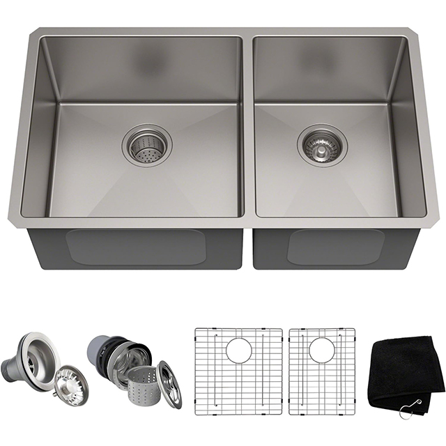 Tiktok Hot Sale 304 Stainless Steel Multifunctional Kitchen Handmade Sink