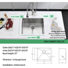 Undermount Kitchen Sink 21 X 18 X 10 Inch Single Bowl Sink