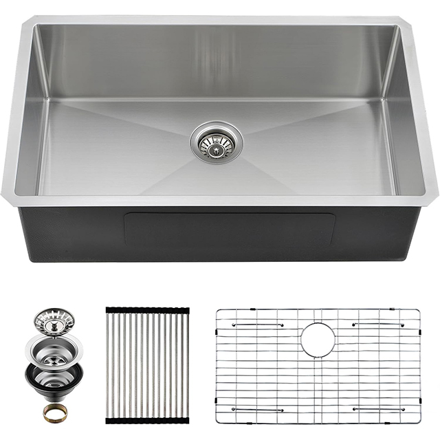 Undermount Kitchen Sink 33 X 19 X 10 Inch Single Bowl Sink Kitchen